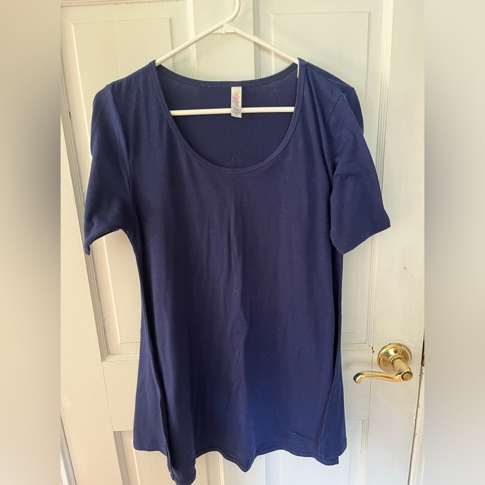 Navy Blue Lularoe short sleeve